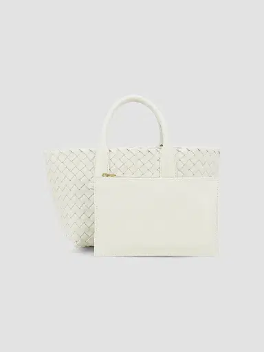 Bottega Veneta Women's Mini Cabat Leather Tote | Thumbnail 4 Bottega Veneta Women's Mini Cabat Leather Tote | Thumbnail 4