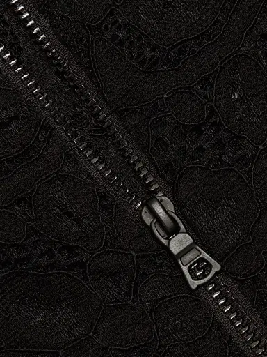 ALICE + OLIVIA Women's Delaina Lace Top - Black | Thumbnail 7
