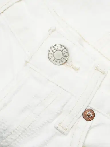 AGOLDE Women's Parker Long Shorts - Panna Cotta White - Size 33 | Thumbnail 7