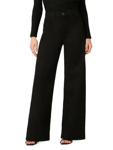 Joe's Jeans Women's Petite Mia High-Rise Stretch Wide-Leg Jeans - Black - Size 30 | Thumbnail 3 Joe's Jeans Women's Petite Mia High-Rise Stretch Wide-Leg Jeans - Black - Size 30 | Thumbnail 3