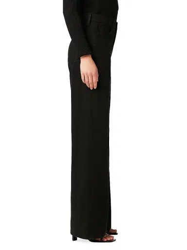 Joe's Jeans Women's Petite Mia High-Rise Stretch Wide-Leg Jeans - Black - Size 30 | Thumbnail 4 Joe's Jeans Women's Petite Mia High-Rise Stretch Wide-Leg Jeans - Black - Size 30 | Thumbnail 4