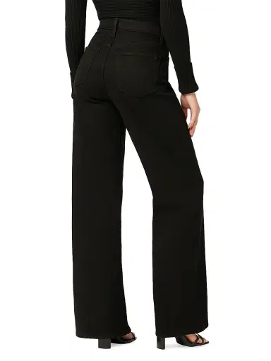 Joe's Jeans Women's Petite Mia High-Rise Stretch Wide-Leg Jeans - Black - Size 30 | Thumbnail 5 Joe's Jeans Women's Petite Mia High-Rise Stretch Wide-Leg Jeans - Black - Size 30 | Thumbnail 5