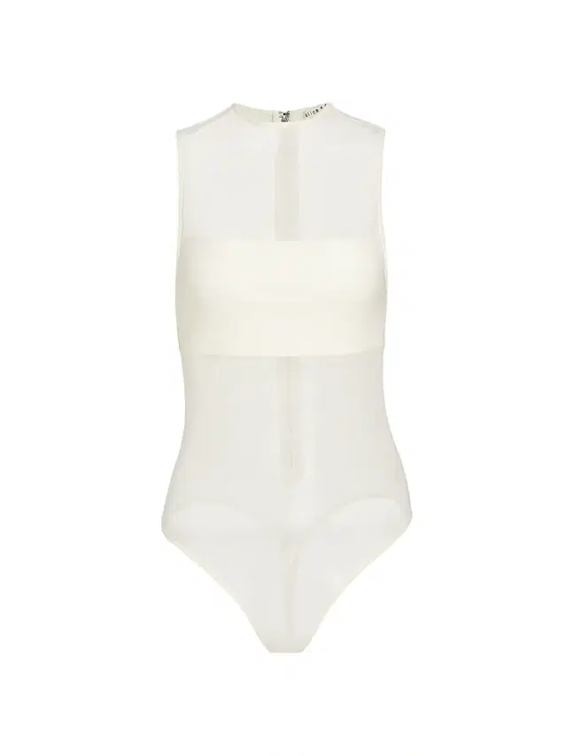 ALICE + OLIVIA Women's Nichol Mesh Sleeveless Bodysuit - Ecru