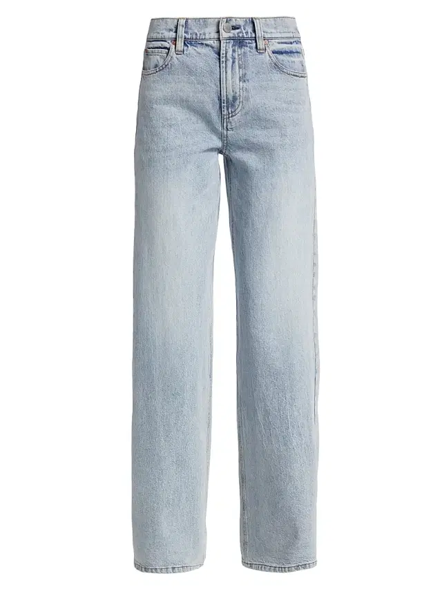 ALICE + OLIVIA Women's Trish Mid-Rise Stretch Baggy Jeans - Rockstar Blue
