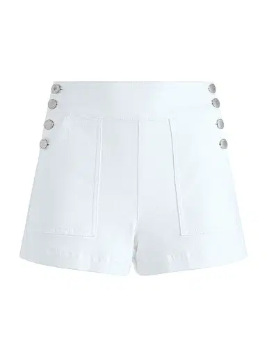 ALICE + OLIVIA Women's Donald Jean Shorts - White | Thumbnail 1