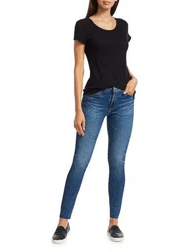 AG Jeans Women's Farrah High-Rise Stretch Skinny Ankle Jeans | Thumbnail 2