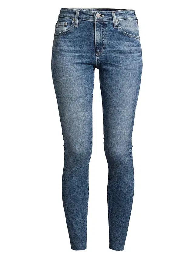 AG Jeans Women's Farrah High-Rise Stretch Skinny Ankle Jeans - 12 Years Fluid