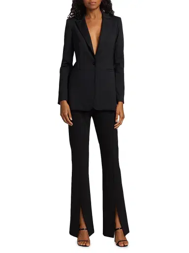 Alice + Olivia Women's Breann Long Fitted Blazer | Thumbnail 2