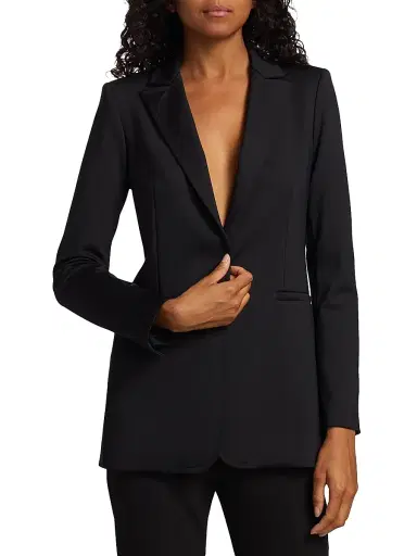 Alice + Olivia Women's Breann Long Fitted Blazer | Thumbnail 3