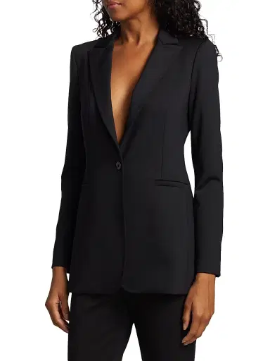 Alice + Olivia Women's Breann Long Fitted Blazer | Thumbnail 4