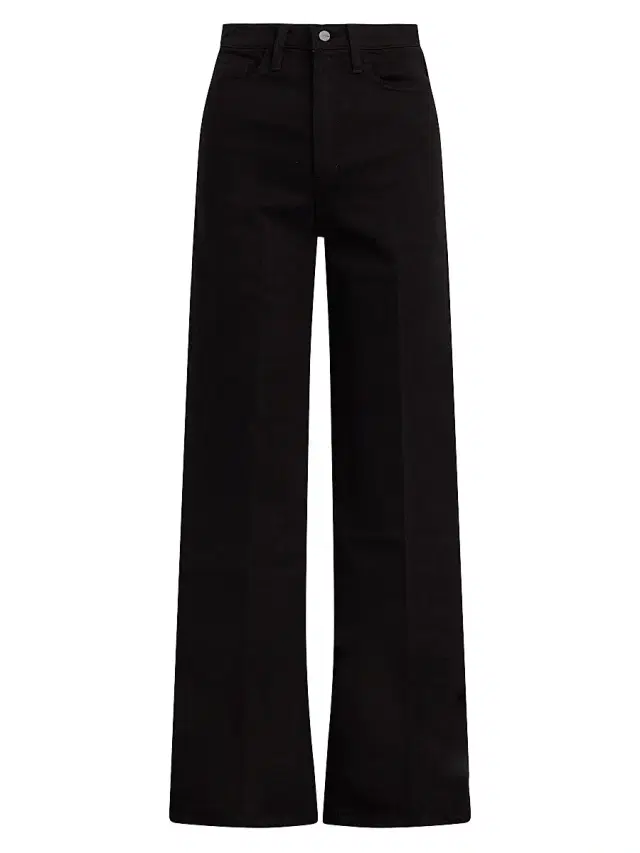 Joe's Jeans Women's The Mia High-Rise Wide-Leg Jeans - Black