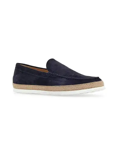Tod's Men's Embossed Logo Espadrille - Blue - Size 13 | Thumbnail 2