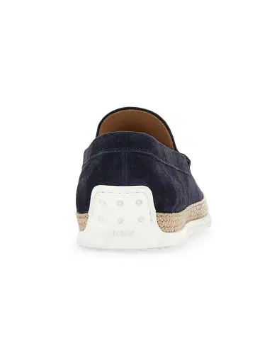 Tod's Men's Embossed Logo Espadrille - Blue - Size 13 | Thumbnail 3