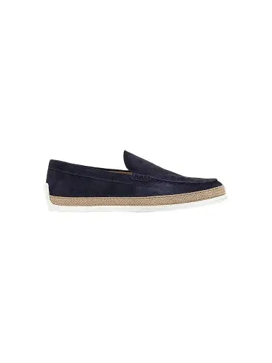 Tod's Men's Embossed Logo Espadrille - Blue - Size 13 | Thumbnail 1