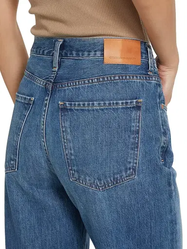 Citizens of Humanity Women's Annina High-Rise Rigid Wide-Leg Jeans - Pinnacle Indigo | Thumbnail 6