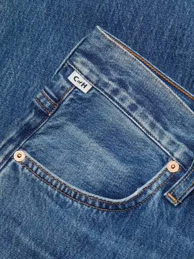 Citizens of Humanity Women's Annina High-Rise Rigid Wide-Leg Jeans - Pinnacle Indigo | Thumbnail 7