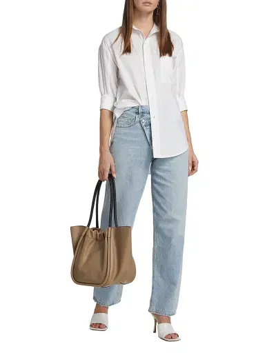 Citizens of Humanity Women's Kayla Button-Up Shirt - Optic White - Size XL | Thumbnail 2
