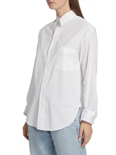 Citizens of Humanity Women's Kayla Button-Up Shirt - Optic White - Size XL | Thumbnail 4