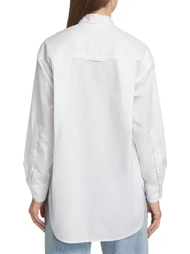 Citizens of Humanity Women's Kayla Button-Up Shirt - Optic White - Size XL | Thumbnail 5