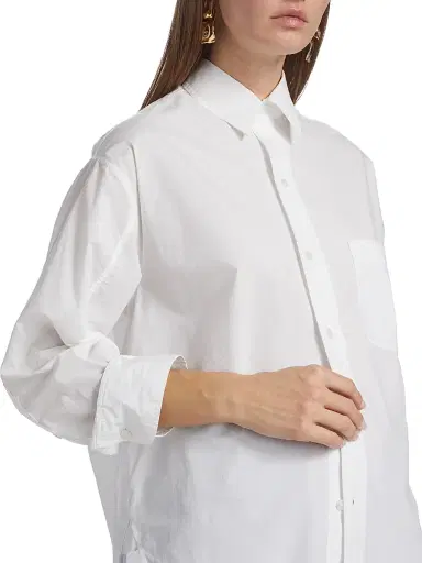 Citizens of Humanity Women's Kayla Button-Up Shirt - Optic White - Size XL | Thumbnail 6