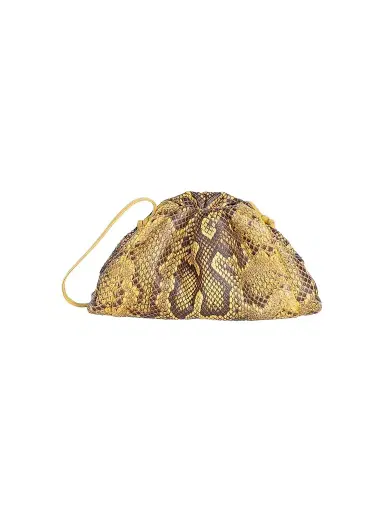 Bottega Veneta Women's Small The Pouch Python-Embossed Leather Clutch | Thumbnail 1 Bottega Veneta Women's Small The Pouch Python-Embossed Leather Clutch | Thumbnail 1