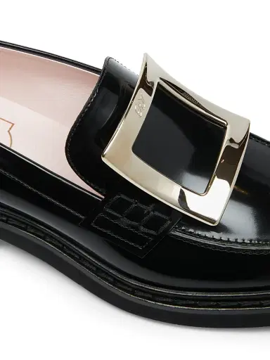Roger Vivier Women's Viv Rangers Patent Leather Loafers - Black - Size 12 | Thumbnail 6 Roger Vivier Women's Viv Rangers Patent Leather Loafers - Black - Size 12 | Thumbnail 6