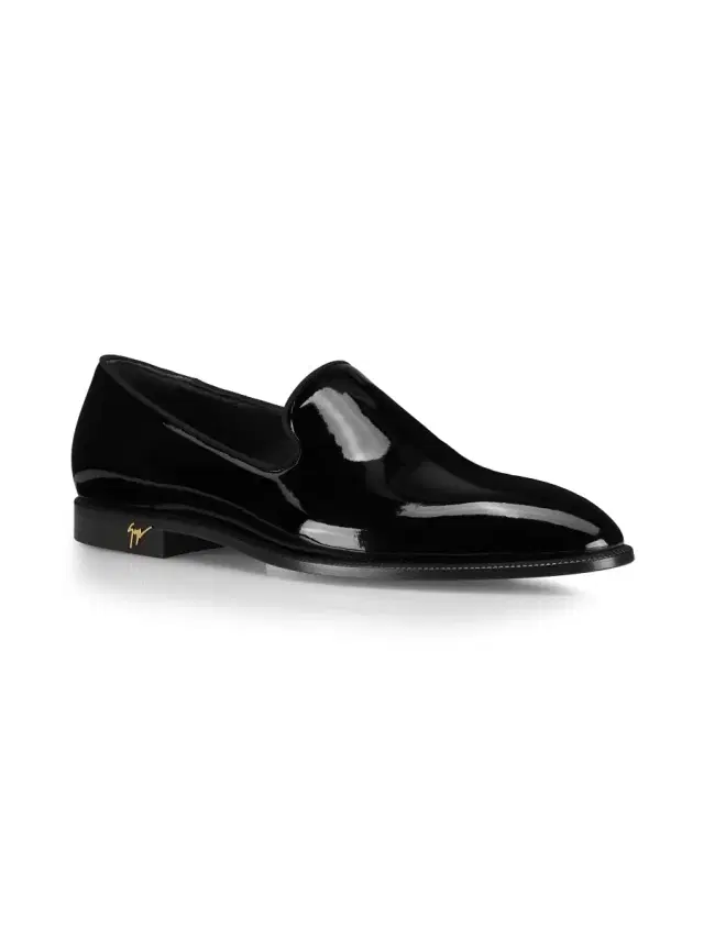Men's Flavio 20 Patent Leather Loafers - Nero