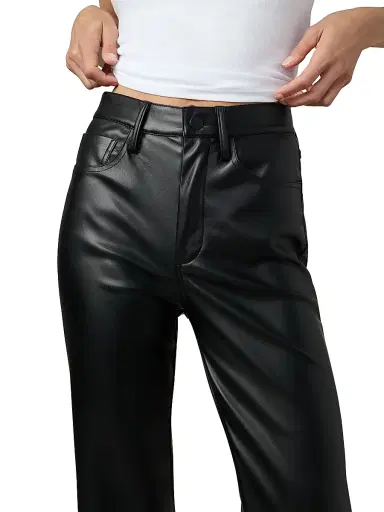 Joe's Jeans Women's Margot Faux Leather High-Rise Straight-Leg Pants - Black | Thumbnail 6 Joe's Jeans Women's Margot Faux Leather High-Rise Straight-Leg Pants - Black | Thumbnail 6