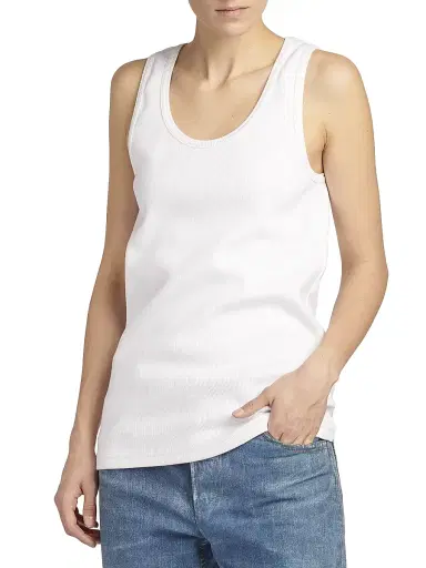 Bottega Veneta Women's Rib-Knit Oversized Tank Top | Thumbnail 4 Bottega Veneta Women's Rib-Knit Oversized Tank Top | Thumbnail 4