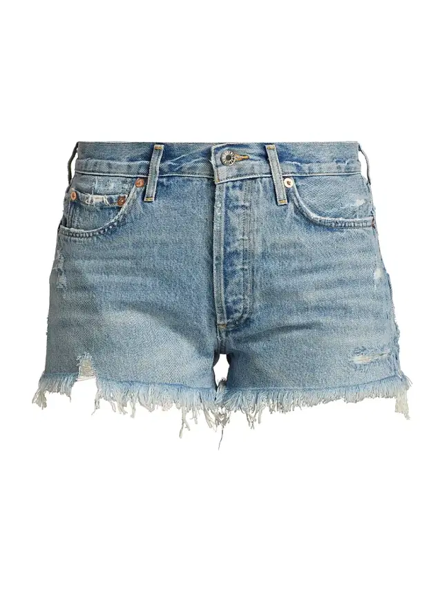 AGOLDE Women's Parker Vintage Denim Cutoffs - Swapmeet