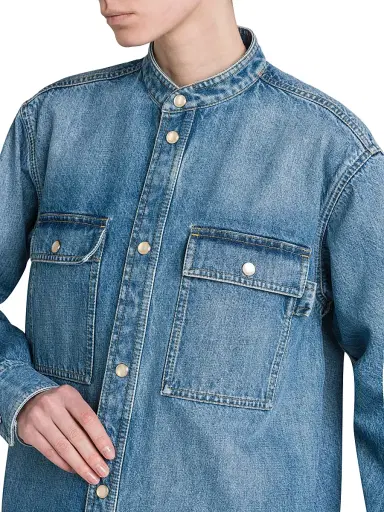 Bottega Veneta Women's Eco Wash Denim Shacket | Thumbnail 6 Bottega Veneta Women's Eco Wash Denim Shacket | Thumbnail 6