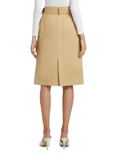 Bottega Veneta Women's Double Cotton Canvas Skirt | Thumbnail 4 Bottega Veneta Women's Double Cotton Canvas Skirt | Thumbnail 4