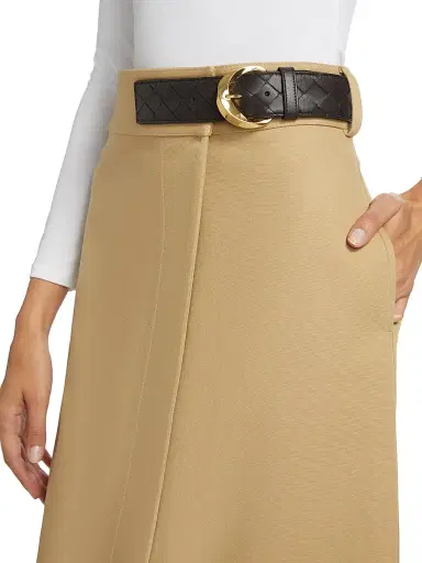 Bottega Veneta Women's Double Cotton Canvas Skirt | Thumbnail 5 Bottega Veneta Women's Double Cotton Canvas Skirt | Thumbnail 5
