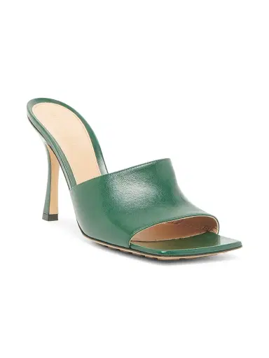 Bottega Veneta Women's Stretch Leather Mules - Pine | Thumbnail 2