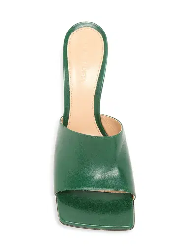 Bottega Veneta Women's Stretch Leather Mules - Pine | Thumbnail 5