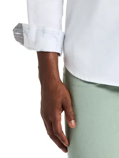 Robert Graham Men's Highland Woven Shirt - White | Thumbnail 4 Robert Graham Men's Highland Woven Shirt - White | Thumbnail 4