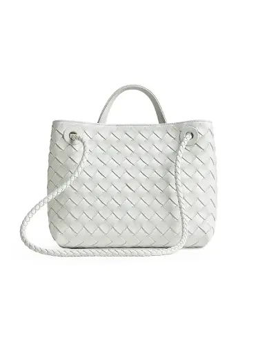 Bottega Veneta Women's Andiamo Small Intrecciato Leather Top-Handle Bag - Hoarfrost | Thumbnail 7 Bottega Veneta Women's Andiamo Small Intrecciato Leather Top-Handle Bag - Hoarfrost | Thumbnail 7