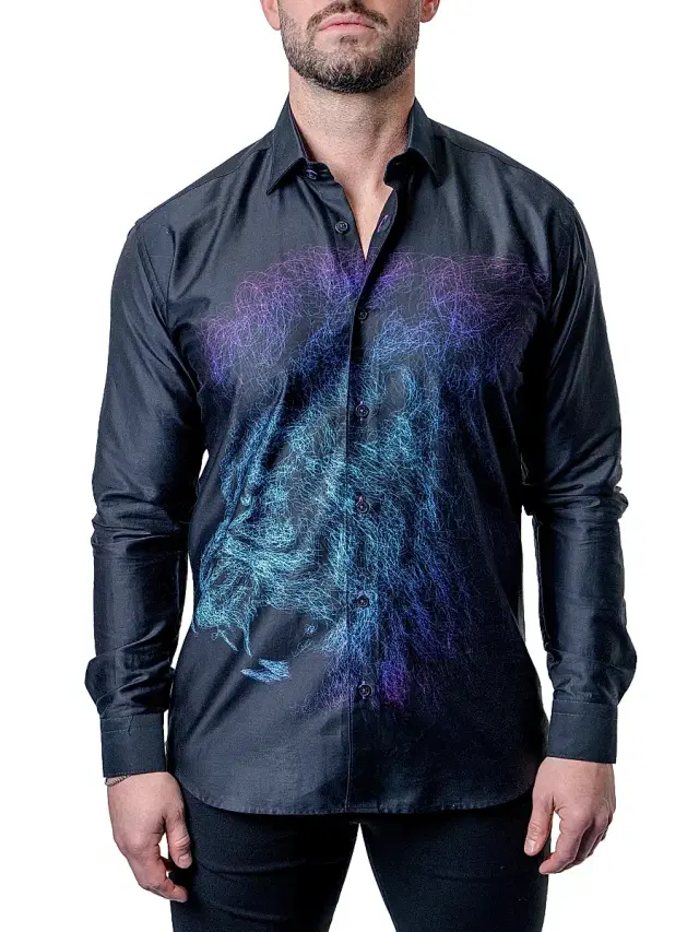 Men's Fibonacci Pride Roar Shirt - Black