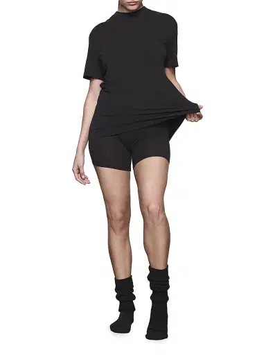 SKIMS Women's Boyfriend T-Shirt - Onyx | Thumbnail 2 SKIMS Women's Boyfriend T-Shirt - Onyx | Thumbnail 2