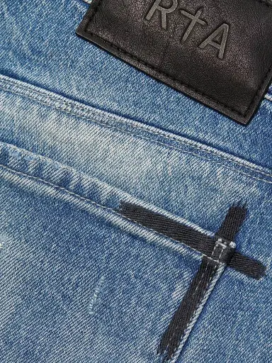 RTA Men's Bryant Distressed Slim-Fit Jeans - Light Wash Distressed | Thumbnail 7 RTA Men's Bryant Distressed Slim-Fit Jeans - Light Wash Distressed | Thumbnail 7