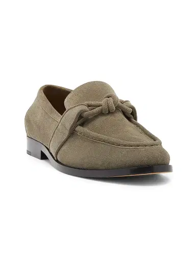Bottega Veneta Men's Astaire Leather Knot-Detail Loafers - Cypress | Thumbnail 2
