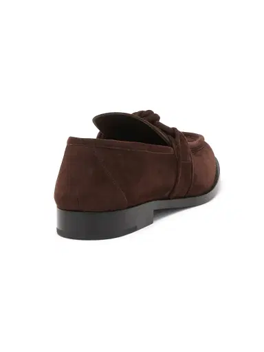 Bottega Veneta Men's Astaire Leather Knot-Detail Loafers - Cypress | Thumbnail 14