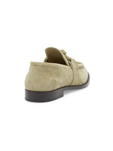 Bottega Veneta Men's Astaire Leather Knot-Detail Loafers - Cypress | Thumbnail 8