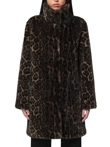 Apparis Women's Blair Leopard Faux Fur Coat | Thumbnail 3 Apparis Women's Blair Leopard Faux Fur Coat | Thumbnail 3