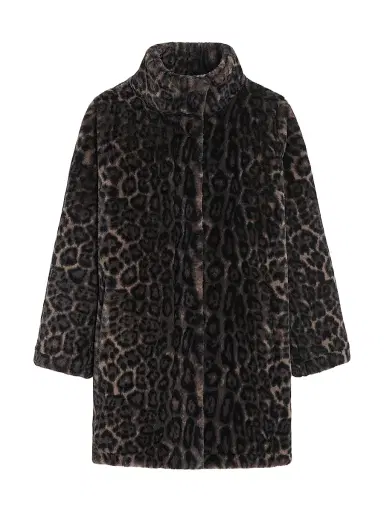 Apparis Women's Blair Leopard Faux Fur Coat | Thumbnail 1 Apparis Women's Blair Leopard Faux Fur Coat | Thumbnail 1