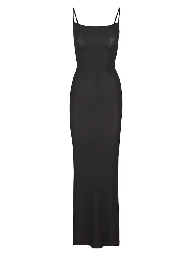 SKIMS Women's Soft Lounge Long Slip Dress - Onyx