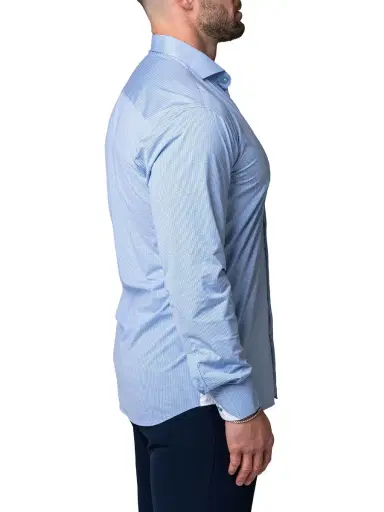 Maceoo Men's Einstein Vani Shirt - Blue | Thumbnail 2