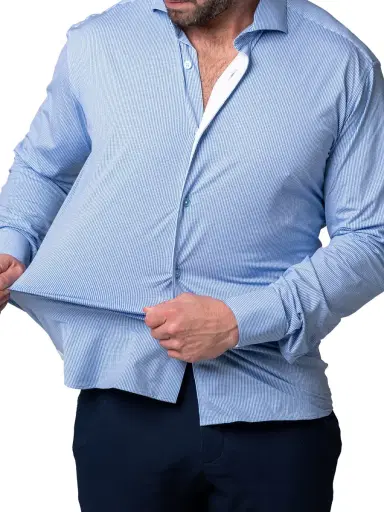 Maceoo Men's Einstein Vani Shirt - Blue | Thumbnail 4