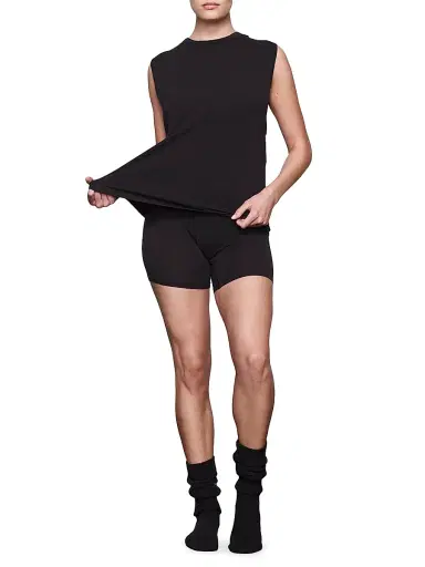 SKIMS Women's Boyfriend Boxer Shorts - Onyx | Thumbnail 2 SKIMS Women's Boyfriend Boxer Shorts - Onyx | Thumbnail 2
