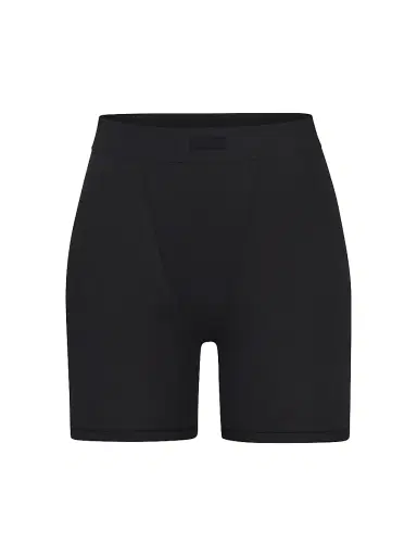 SKIMS Women's Boyfriend Boxer Shorts - Onyx | Thumbnail 1 SKIMS Women's Boyfriend Boxer Shorts - Onyx | Thumbnail 1